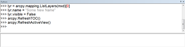 Screen capture of refresh results in Python window Screen capture of refresh results in Python window
