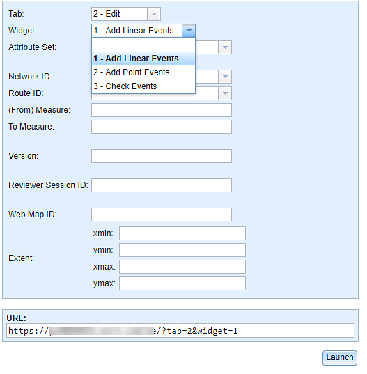 Event Editor Launcher widget Event Editor Launcher widget